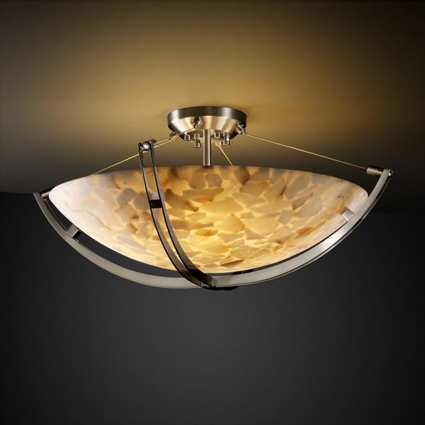 18" LED Semi-Flush Bowl w/ Crossbar