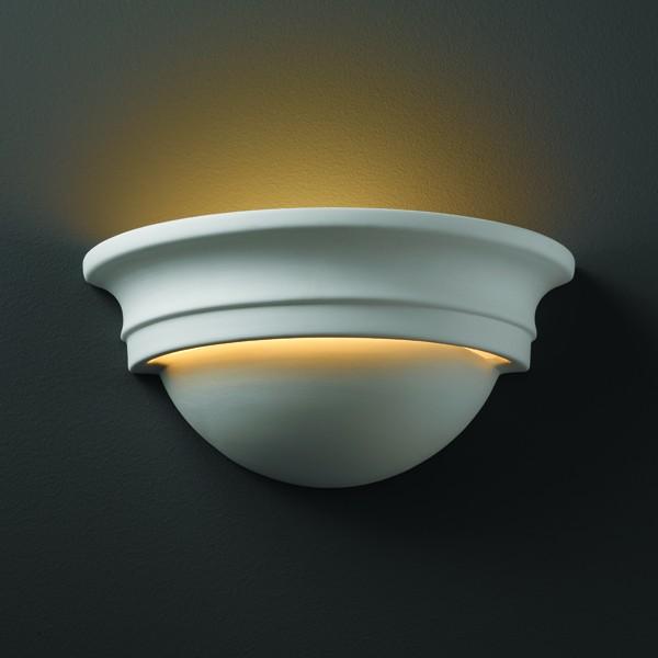 Small Cyma Half-Round LED Wall Sconce