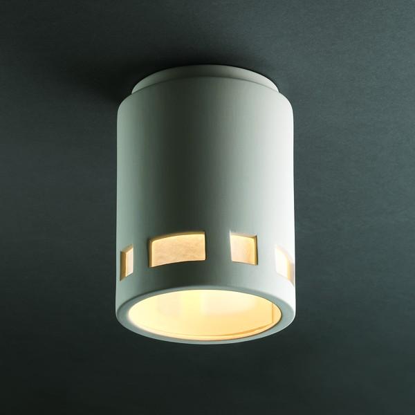 Cylinder w/ Prairie Window LED Flush-Mount