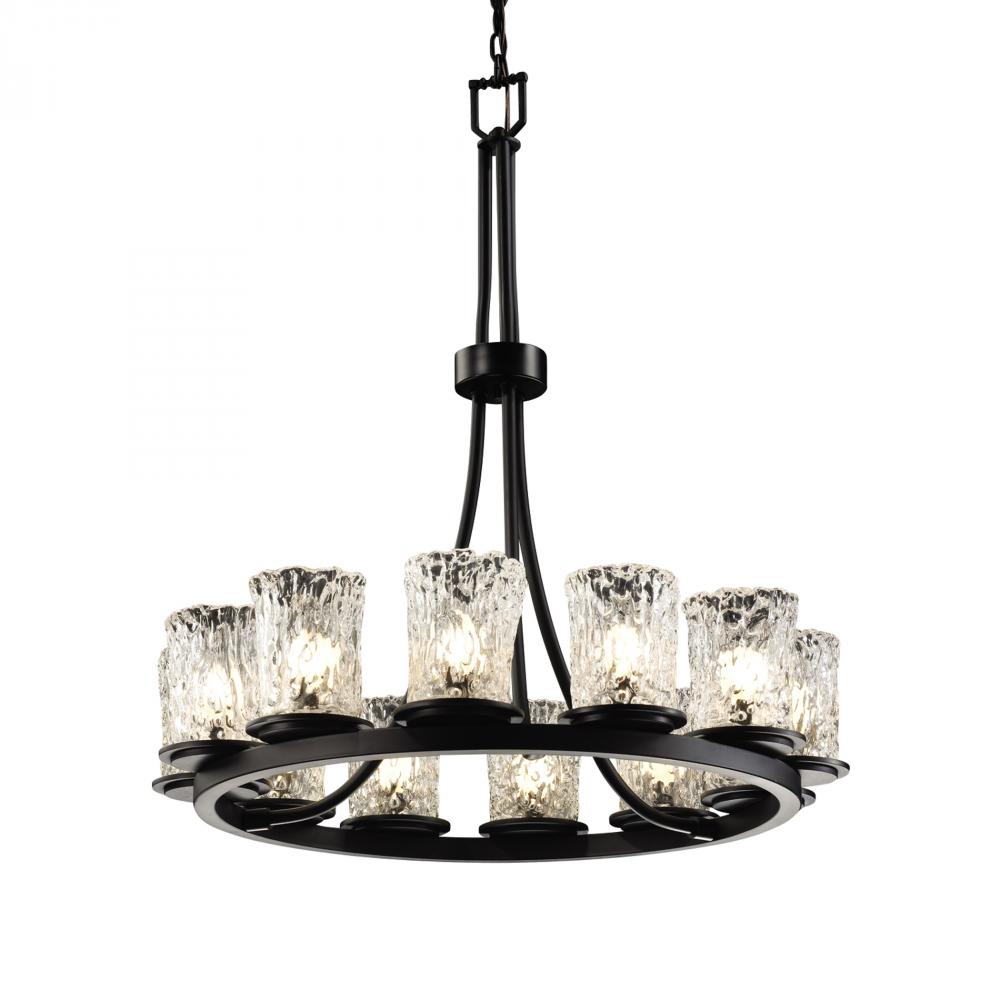 Dakota 12-Light Ring LED Chandelier (Tall)