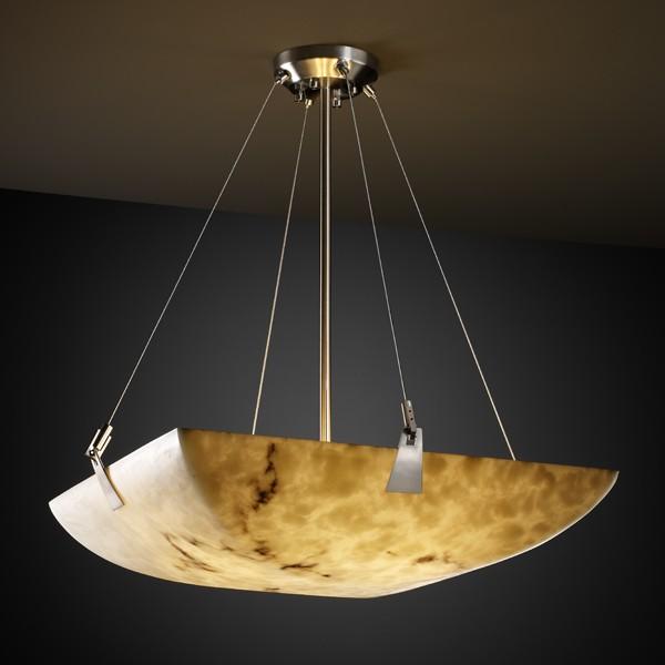 18" LED Pendant Bowl w/ Tapered Clips