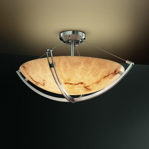 18" LED Semi-Flush Bowl w/ Crossbar