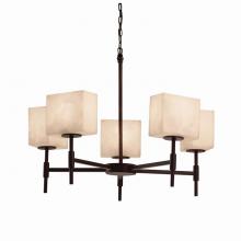 Justice Design Group CLD-8410-55-DBRZ - Union 5-Light Chandelier