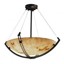 Justice Design Group FAL-9727-35-DBRZ - 48" Pendant Bowl w/ Crossbar