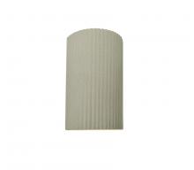 Justice Design Group CER-5740-CKC-LED1-1000 - Small ADA LED Pleated Cylinder Wall Sconce