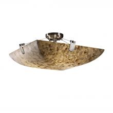 Justice Design Group ALR-9612-25-NCKL-LED5-5000 - 24" LED Semi-Flush Bowl w/ U-Clips