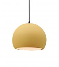 Justice Design Group CER-6530-MYLW-MBLK-BKCD-LED1-700 - Small Globe LED Pendant