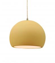 Justice Design Group CER-6533-MYLW-ABRS-BEIG-TWST-LED1-700 - Medium Globe LED Pendant