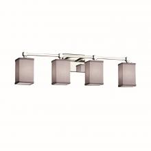 Justice Design Group FAB-8424-15-GRAY-CROM - Tetra 4-Light Bath Bar