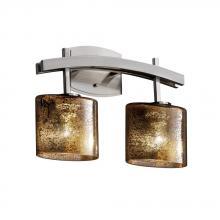 Justice Design Group FSN-8592-10-WEVE-NCKL - Archway 2-Light Bath Bar