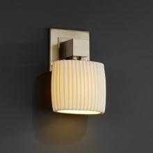 Justice Design Group POR-8707-30-WAVE-CROM - Aero ADA 1-Light Wall Sconce (No Arms)