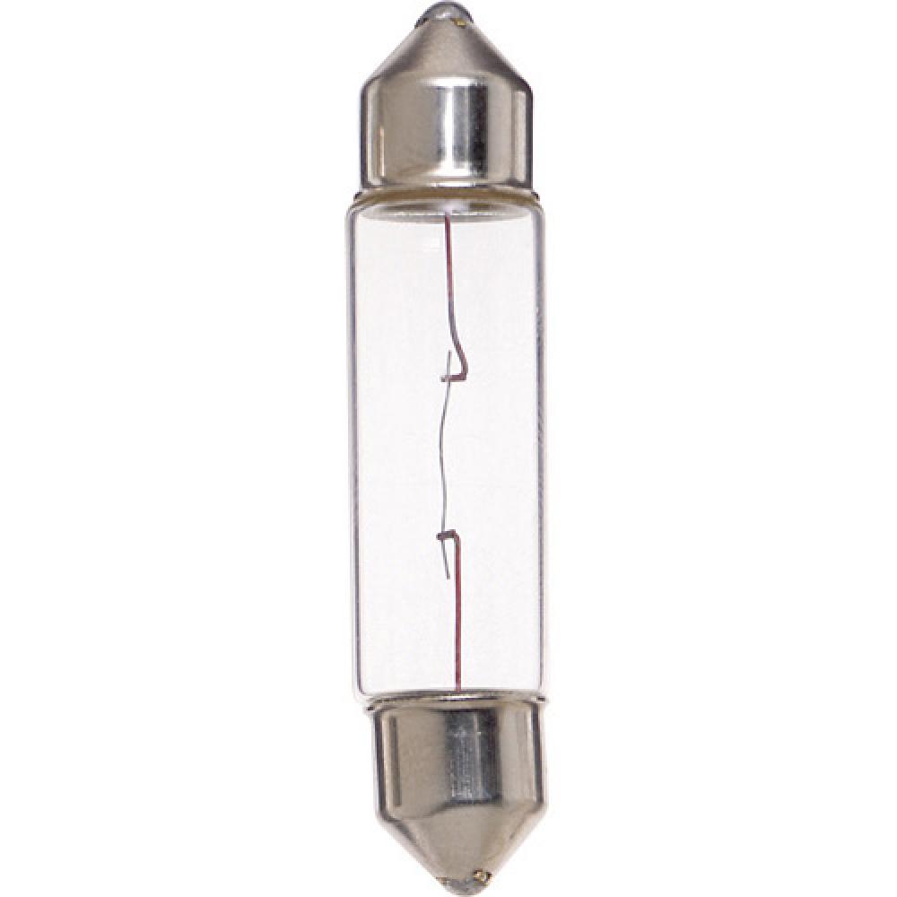 5 Watt miniature; T3 1/4; 15000 Average rated hours; 50 Lumens; Festoon base; 24 Volt