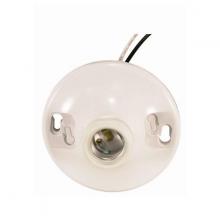 Satco Products Inc. 90/1502 - Keyless White Phenolic Ceiling Receptacle; 6" AWM B/W Leads 105C; 4-1/2" Diameter; 660W;