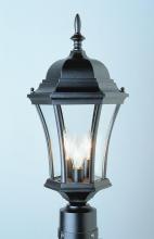 Trans Globe 4504 BC - Burlington 1-Light Metal and Glass Post Mount Lantern Head