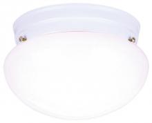 Westinghouse 6669900 - 7 in. 1 Light Flush White Finish White Glass