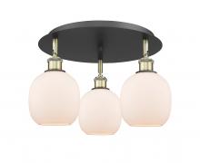  516-3C-BAB-G101 - Belfast - 3 Light - 18 inch - Black Antique Brass - Flush Mount