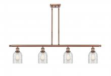  516-4I-AC-G259 - Caledonia - 4 Light - 48 inch - Antique Copper - Cord hung - Island Light