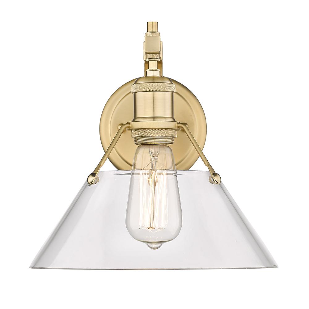 Orwell 1-Light Wall Sconce in Brushed Champagne Bronze with Clear Glass