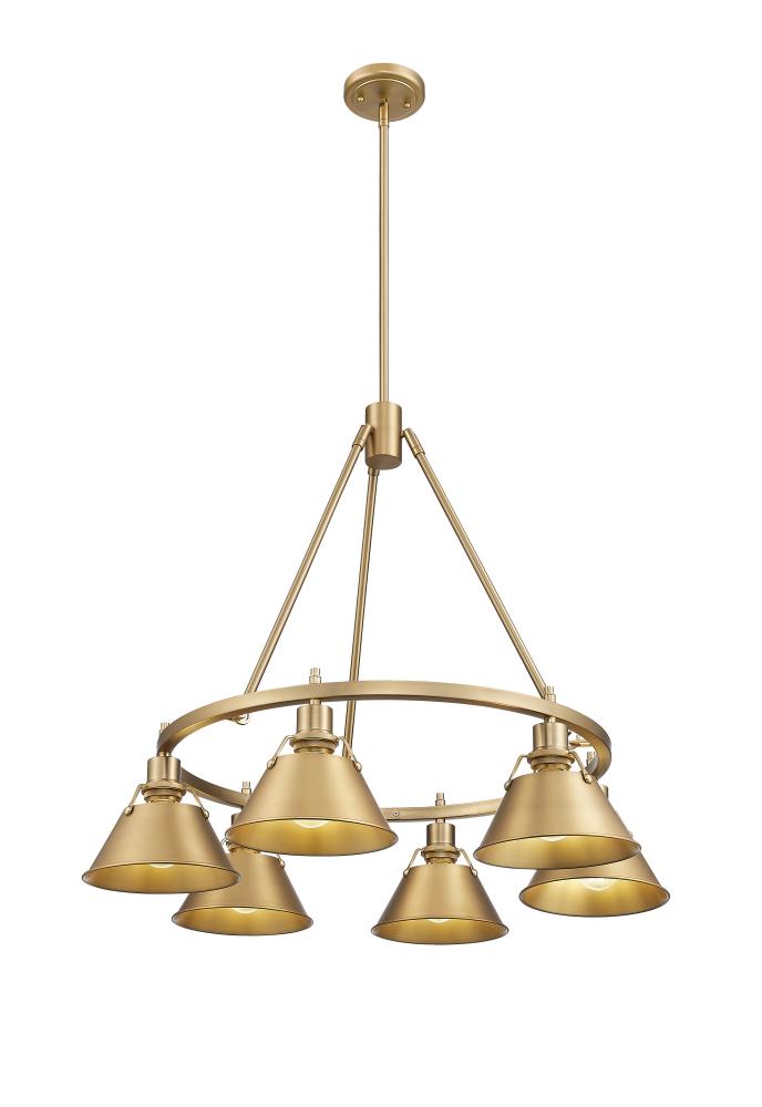 Orwell 6-Light Chandelier in Brushed Champagne Bronze