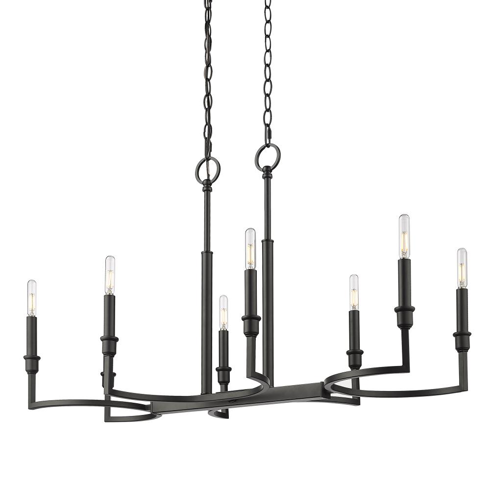 Ellyn Linear Pendant in Matte Black