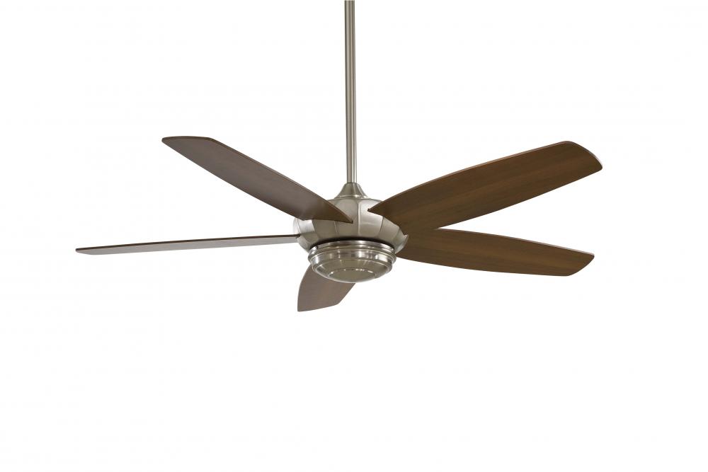 One Light Brushed Nickel Ceiling Fan