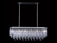 Avenue Lighting HF1807-PN - Hollywood Blvd. Collection Polished Nickel and Tear Drop Crystal Rectangle Hanging Fixture