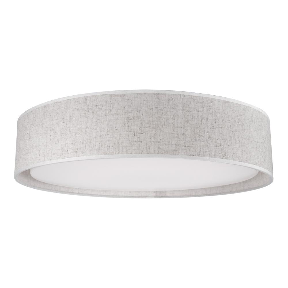 Dalton 20-in Beige LED Flush Mount