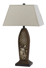 CAL Lighting BO-2611TB - 150W Pompano Resin Table Lamp