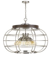 CAL Lighting FX-3719-8 - Liberty Metal Chandelier (Edison Bulbs Not included)