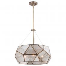 Vaxcel International P0317 - Euclid 20 in. W 3 Light Pendant Aged Brass