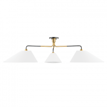 Hudson Valley KBS1751803-AOB - 3 LIGHT CHANDELIER