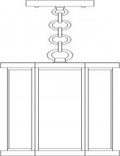 Arroyo Craftsman LYH-7AE-P - 7" Lyon Pendant