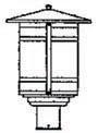 Arroyo Craftsman BP-11LGW-BK - 11" berkeley long body post mount