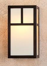 Arroyo Craftsman MS-12AAM-AB - 12" mission sconce with classic arch overlay