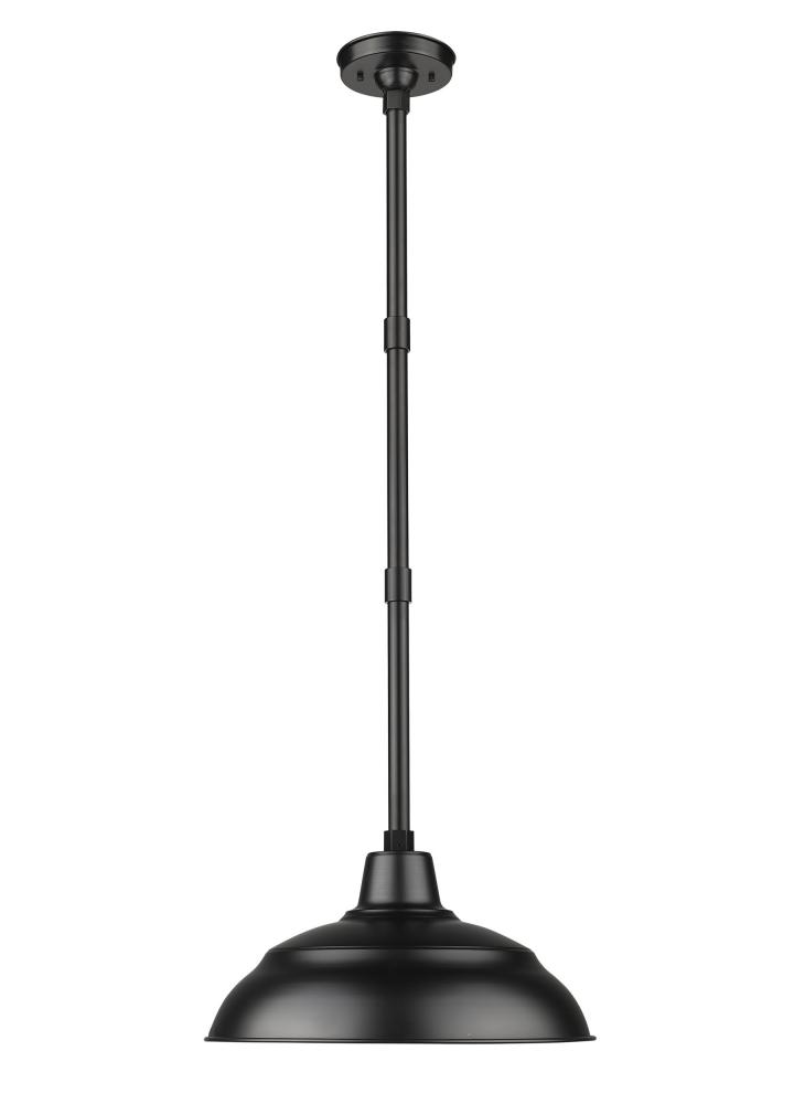 R Series 1-Light Pendant light Satin Black