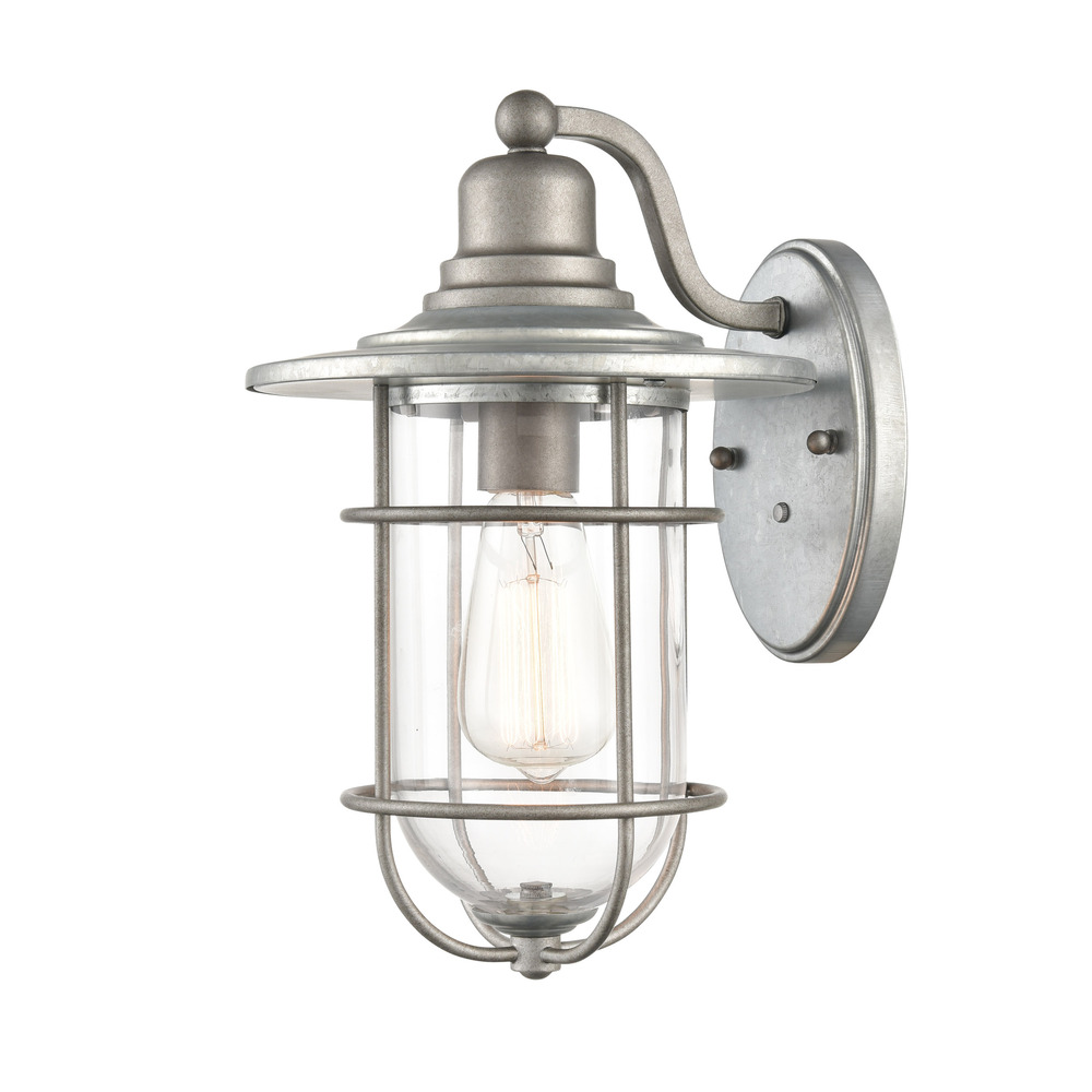 1-Light Outdoor Wall Sconce Galvanized