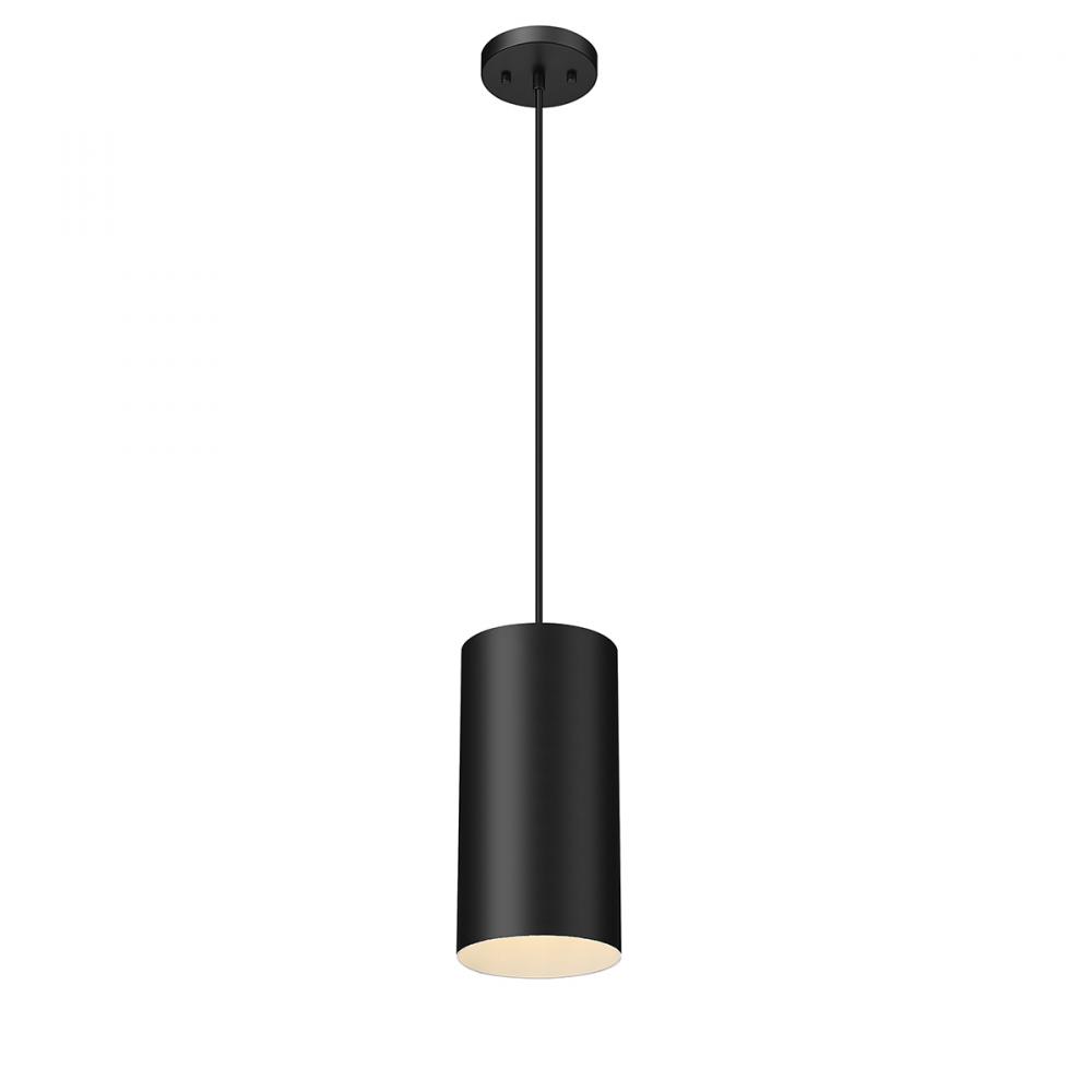 Searcy 1-Light Outdoor Hanging Pendant Powder Coated Black