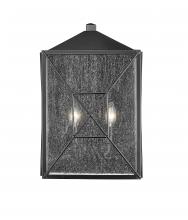 Millennium 42642-PBK - Caswell 2-Light Outdoor Wall Sconce Powder Coated Black