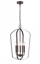 Millennium 9825-RBZ - Ivey Lake 5-Light Pendant light Rubbed Bronze