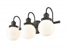 Millennium 4223-MB - Ella 3-Light Vanity Matte Black