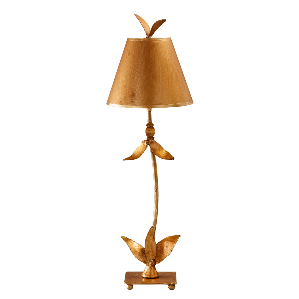 Red Bell Gold Buffet Table Lamp