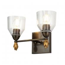 Lucas McKearn BB1000DB-2-F1G - Felice 2 Light Vanity Light