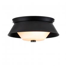 Lucas McKearn FM1004LMB-10 - Bowtie Flush Mount In Matte Black