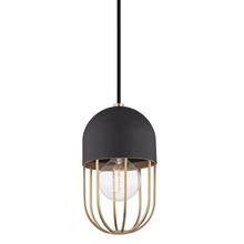 Mitzi by Hudson Valley Lighting H145701-AGB/BK - Haley Pendant