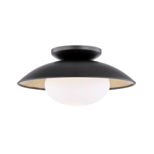 Anzalone Electric and Lighting Items H368601M-BLK/GL - Cadence Semi Flush