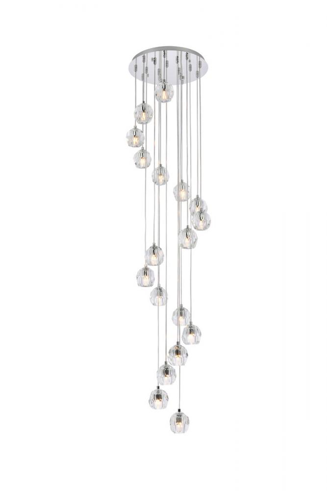 Eren 18 Lights Chrome Pendant