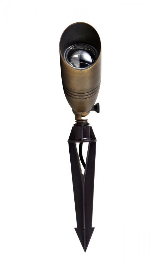 Outdoor Cast Brass Spot Light 3"w X 8.5"h