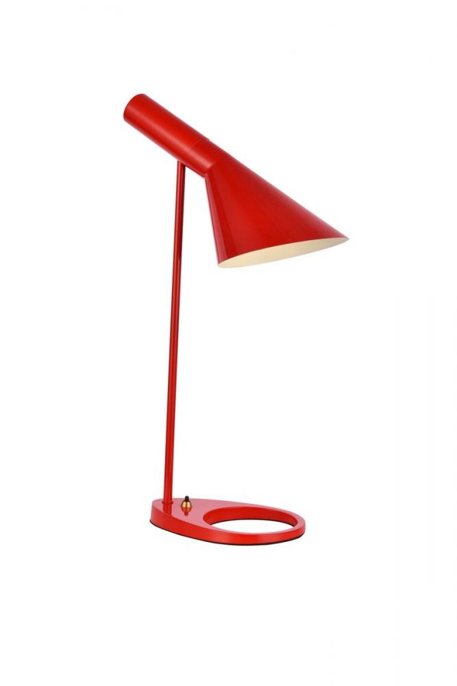 Juniper 1 light red table lamp