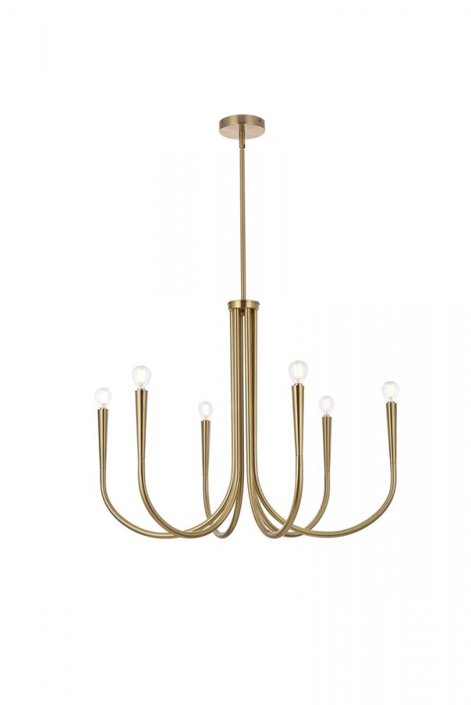 Layne 30 inch chandelier in Gold