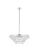 Elegant 1101D24C - Ella 24 Inch Pendant in Chrome